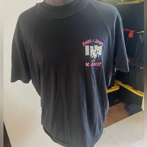 Black K Coast Surf & Skate T-Shirt by next level size L